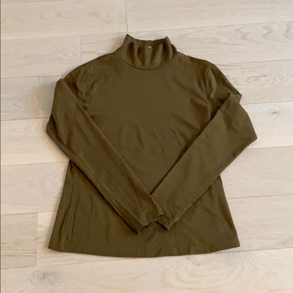 Tops - Frank & Oak Olive Green Mock neck M slim fit